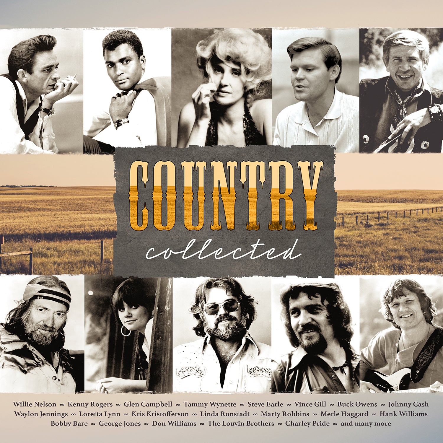 COUNTRY COLLECTED/VINYLE TRANSPARENT AUDIOPHILE 180GR/INCLUS INSERT - Front Cover