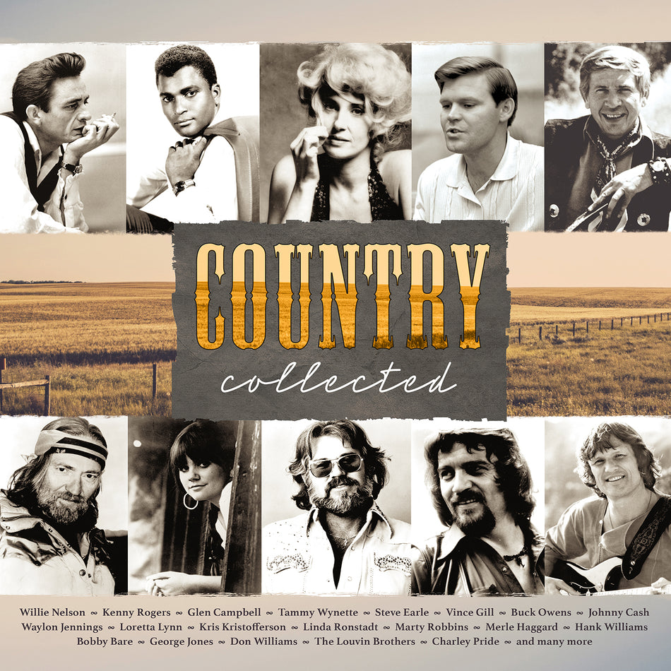 COUNTRY COLLECTED/VINYLE TRANSPARENT AUDIOPHILE 180GR/INCLUS INSERT - Front Cover