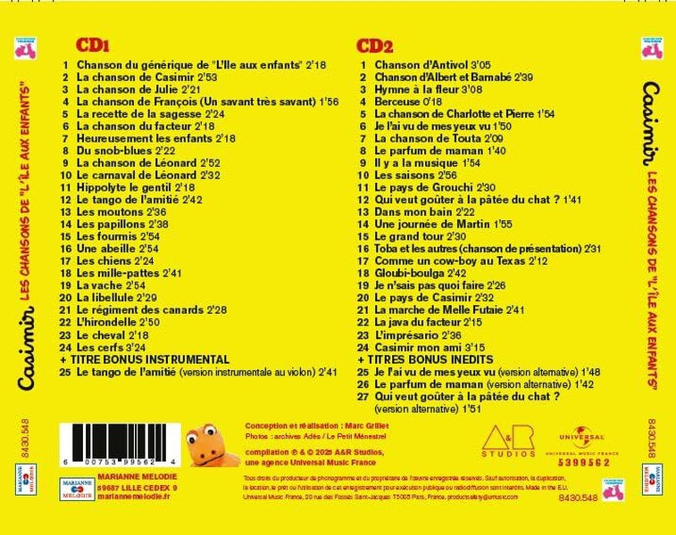 Les chansons de l'Ile Aux Enfants - Front Cover