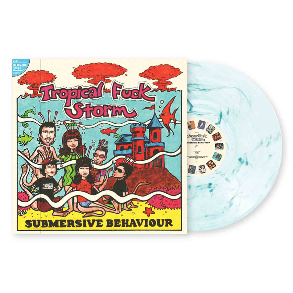 Submersive Behaviour - Vinyle Bleu Swirl - Front Cover
