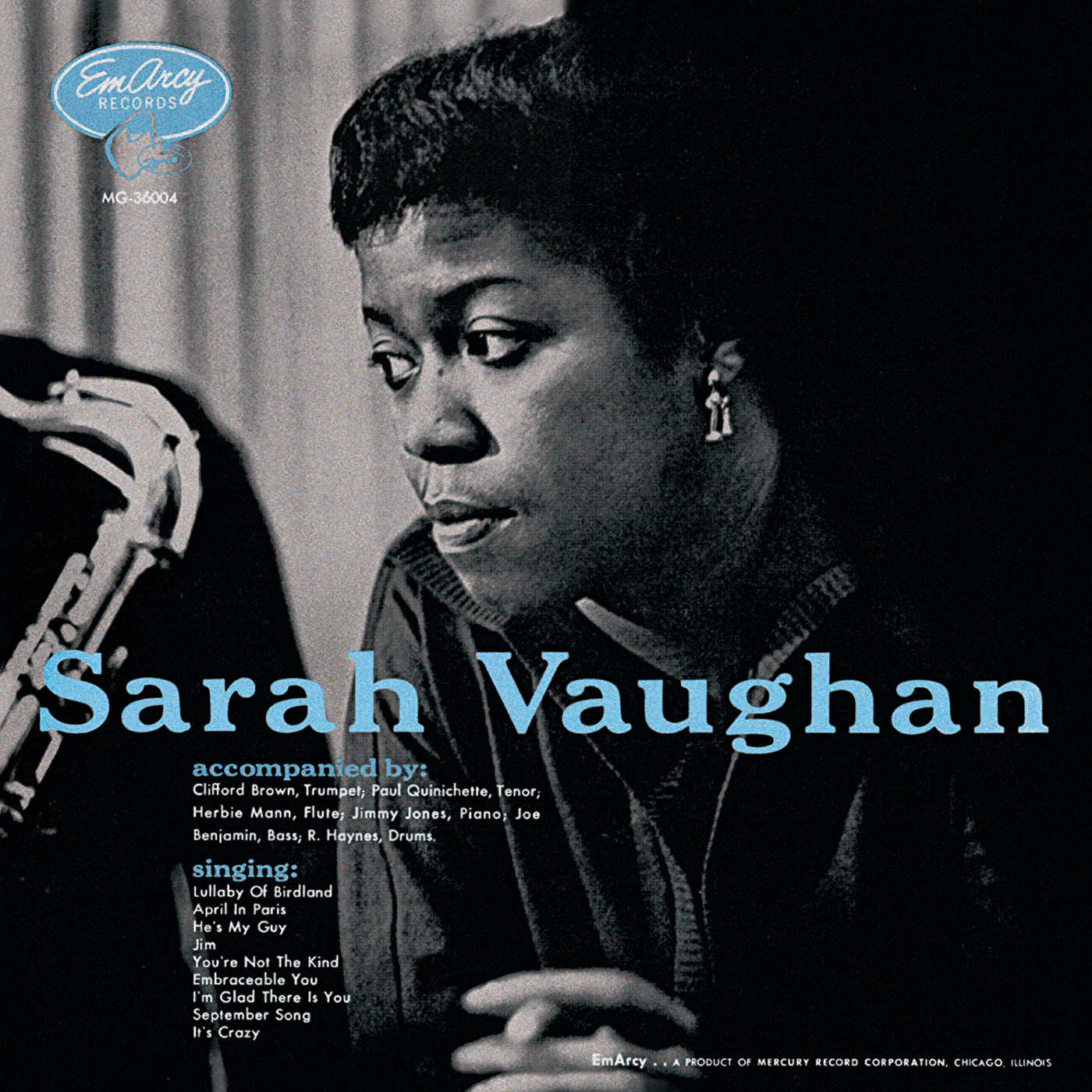Sarah Vaughan with Clifford Brown - Front Cover