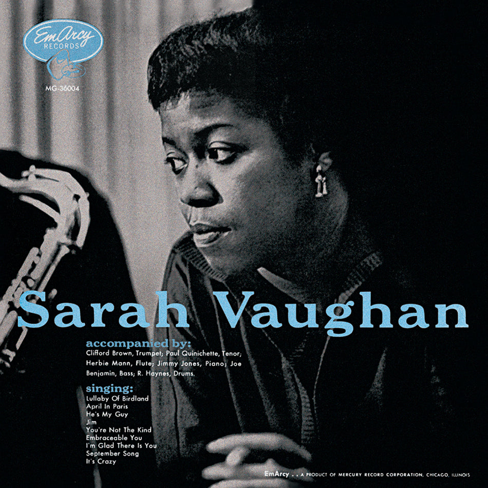 Sarah Vaughan with Clifford Brown - Front Cover