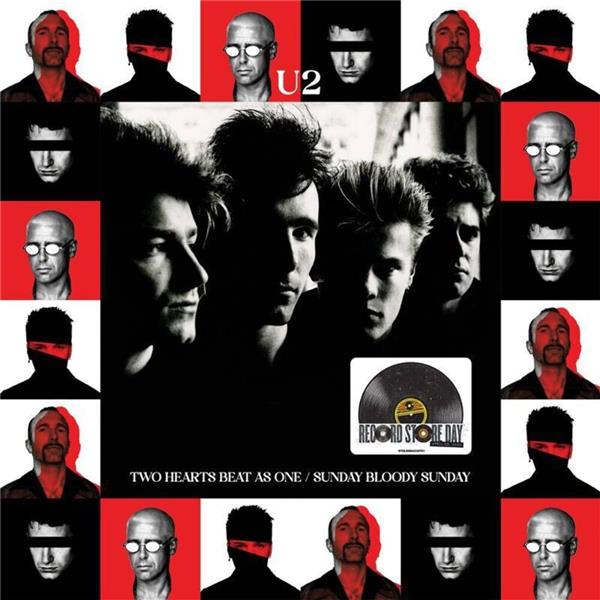 Two Hearts Beat As One / Sunday Bloody Sunday - Front Cover