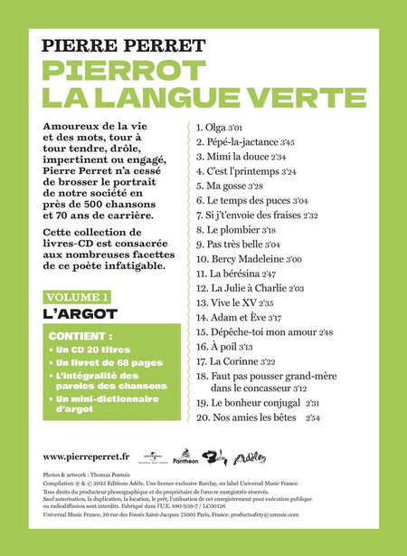 Pierrot - La langue verte - Front Cover
