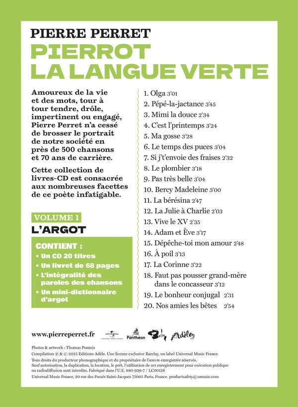 Pierrot - La langue verte - Front Cover