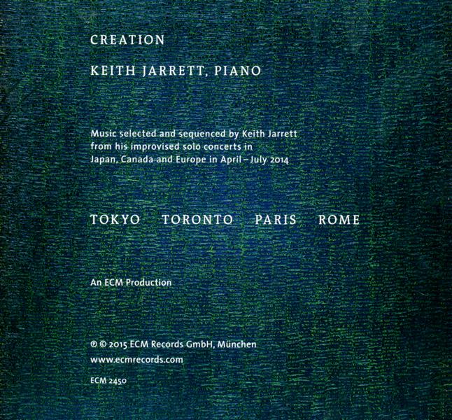 Creation - Front Cover