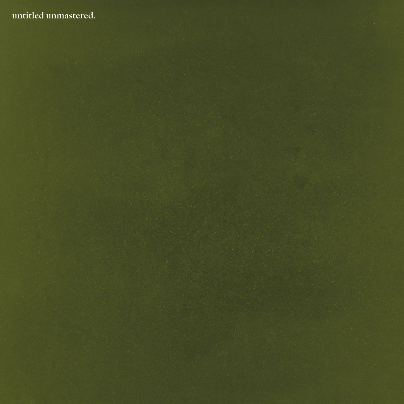 untitled unmastered. - Front Cover