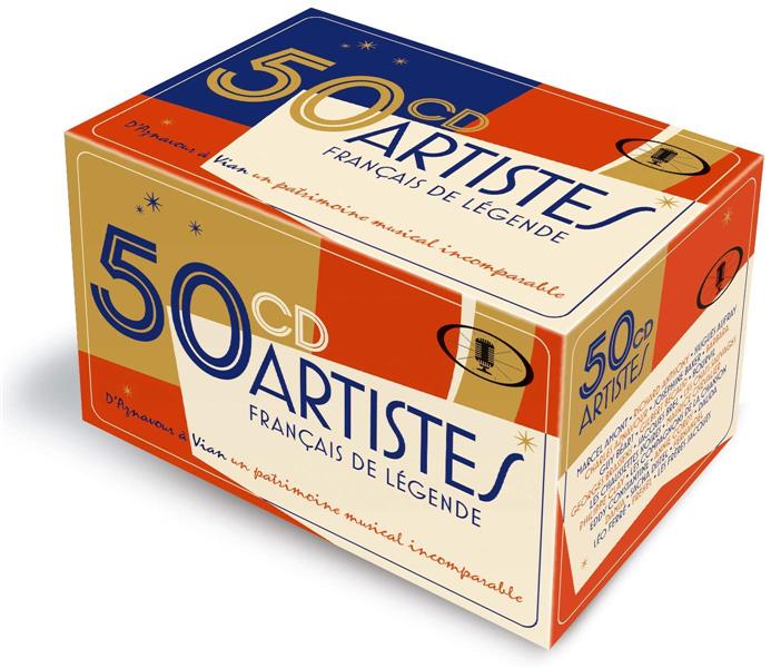 50 artistes français de légende - Front Cover