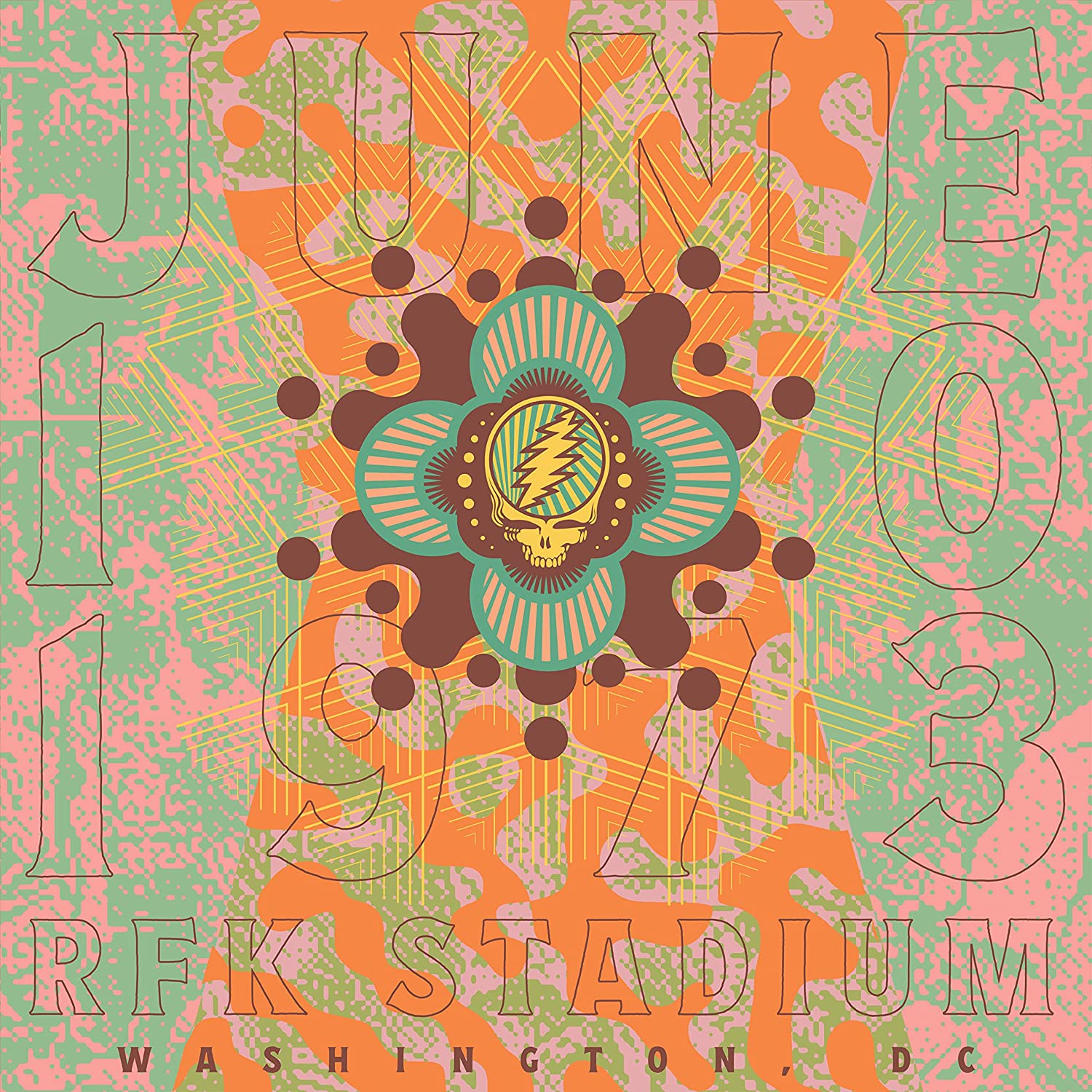 RFK STADIUM, WASHINGTON, DC 6/10/73 (COFFRET 8 VINYLES - Front Cover