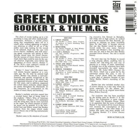 Green Onions - Deluxe 60Th Anniv - Front Cover
