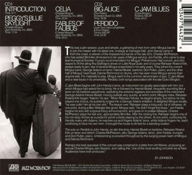 Mingus at Carnegie Hall - Front Cover