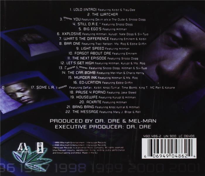 Chronic 2001 - Front Cover