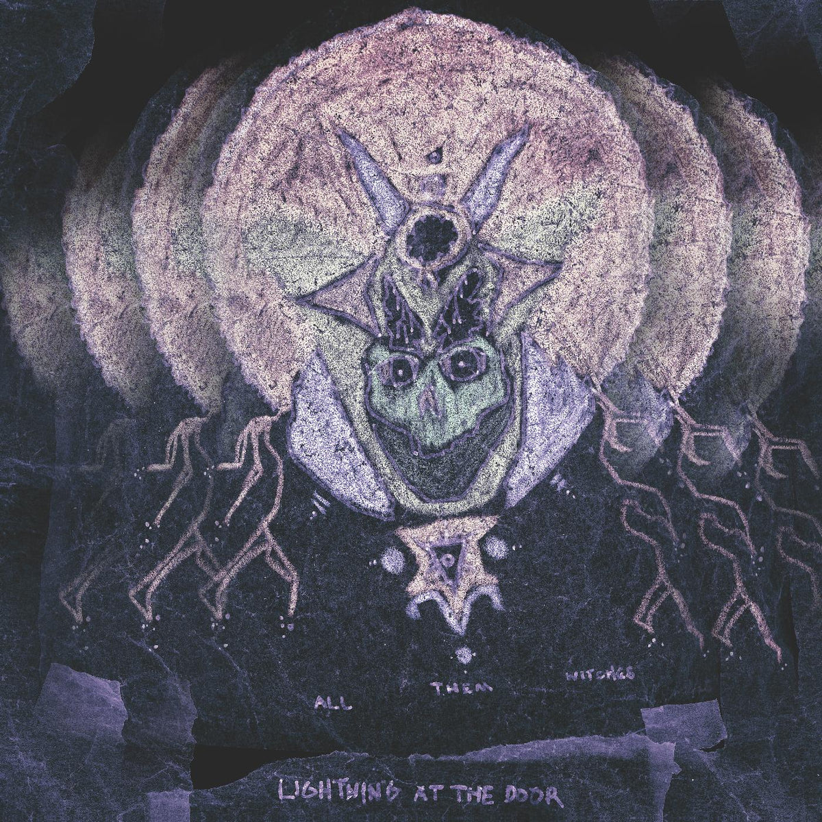 LIGHTNING AT THE DOOR - Front Cover