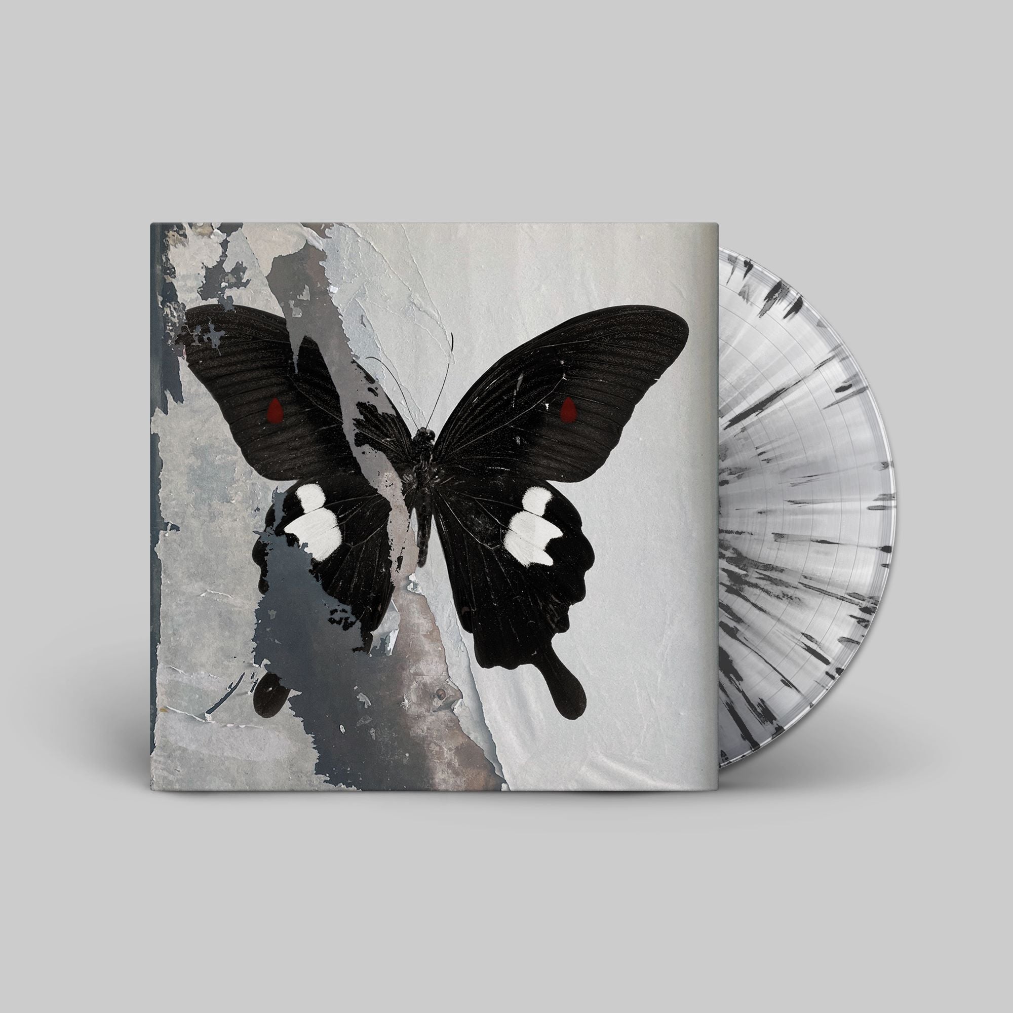 PARADISE NOW - VINYLE TRANSPARENT MOUCHETÉ NOIR ET BLANC - Front Cover