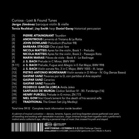 Curiosa : Lost & Found Tunes - Front Cover