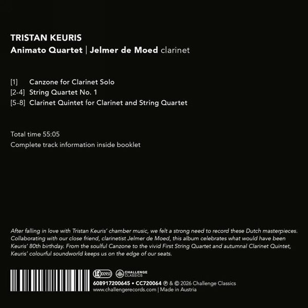 Tristan Keuris - Front Cover