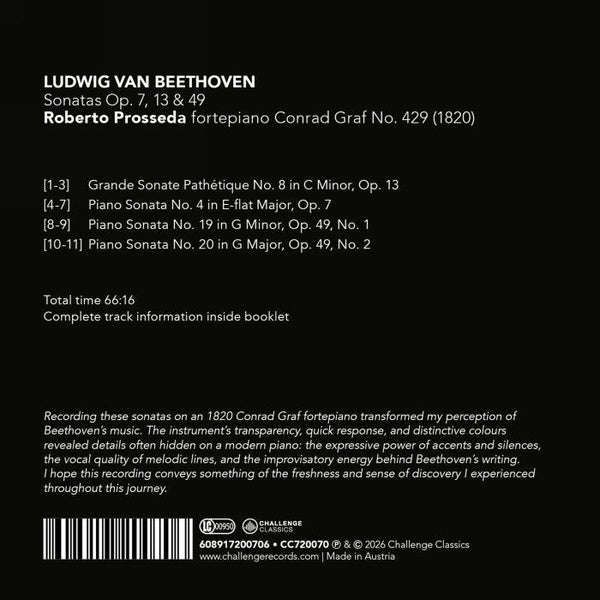 Sonatas Op. 7, 13 & 49 - Front Cover