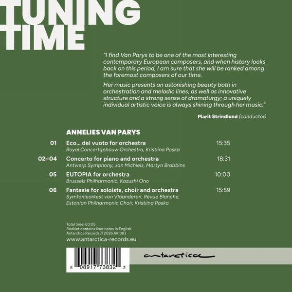 Tuning Time - Orchestral Works By Annelies Van Par - Front Cover