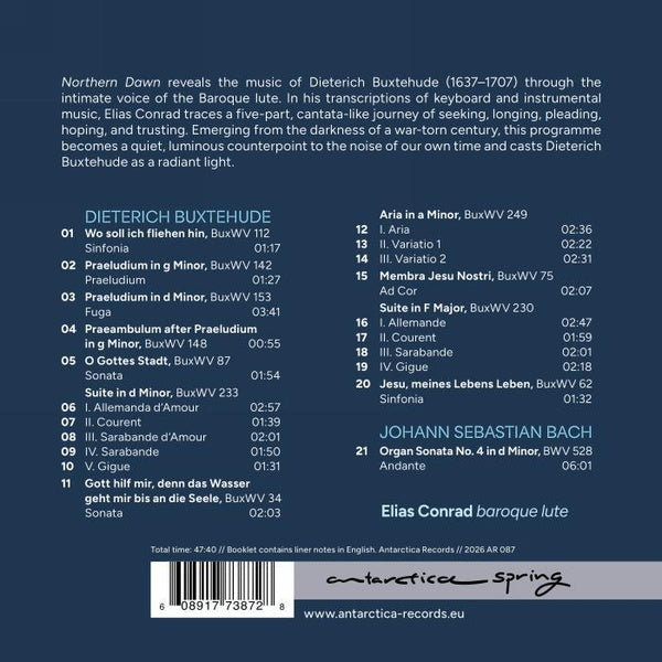 Northern Dawn - Buxtehude Lute Transcriptions - Front Cover