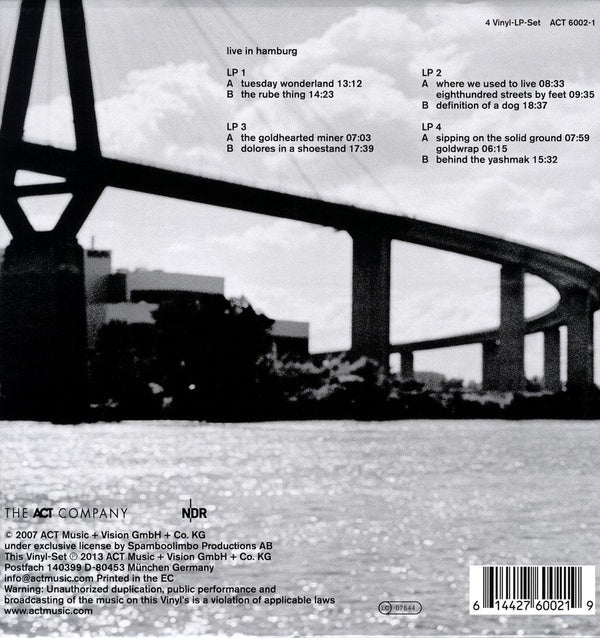 E.S.T. / Live in Hamburg - Front Cover