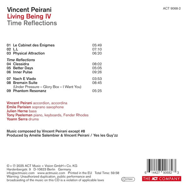 Living Being IV - Time Reflections - Front Cover