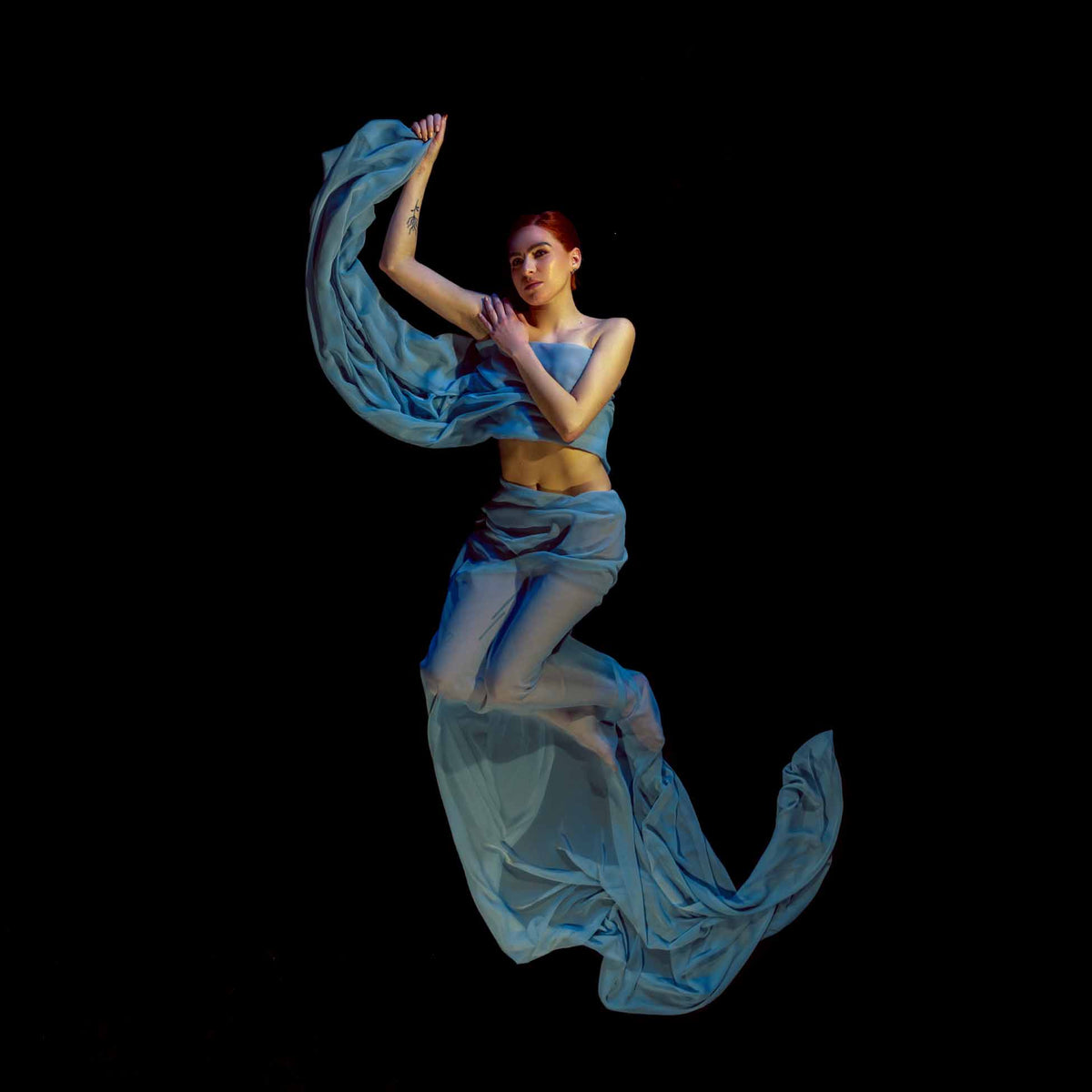 Human Human - Vinyle Orange Swirl Transparent - Front Cover