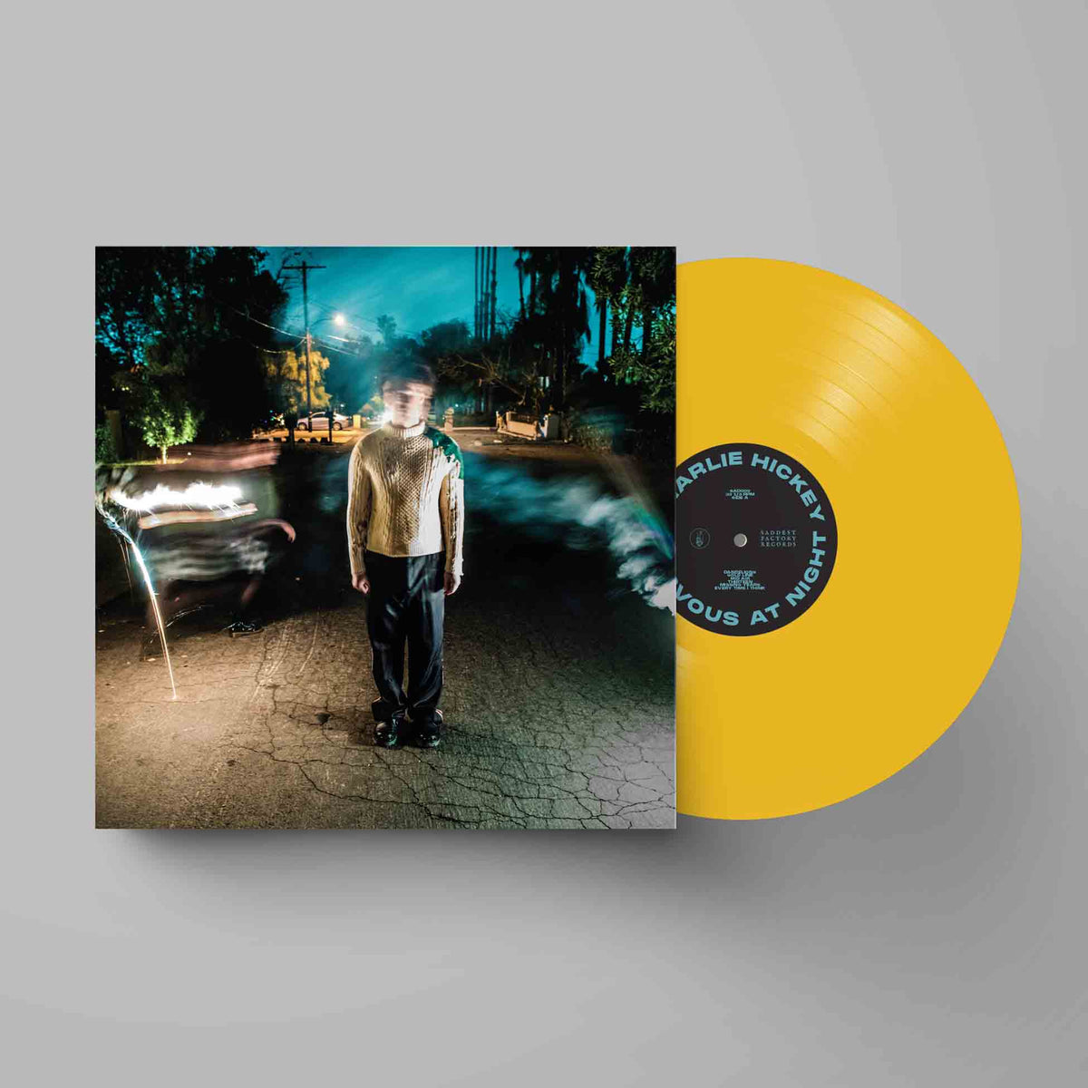 Nervous At Night - Vinyle Jaune - Front Cover