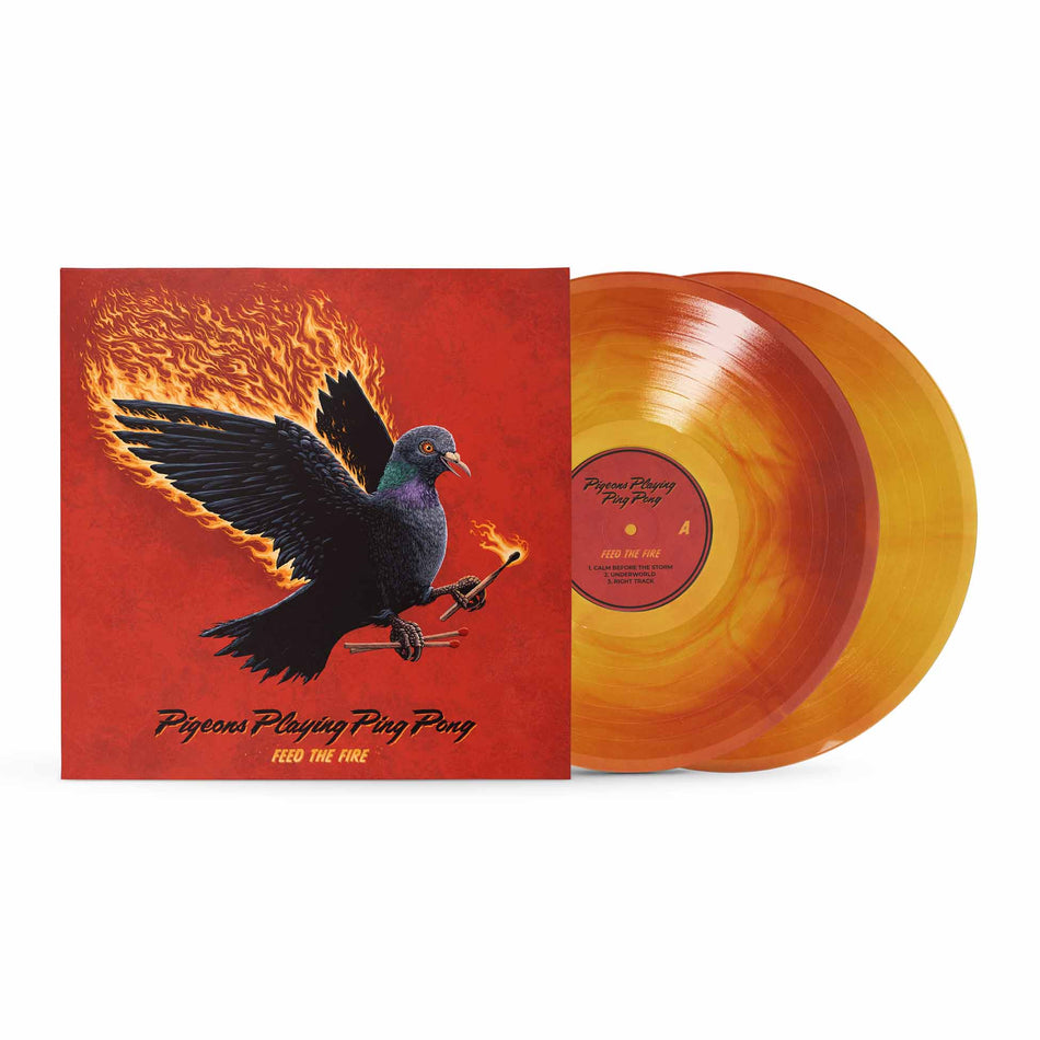 Feed The Fire - Vinyle Rouge Et Jaune - Front Cover