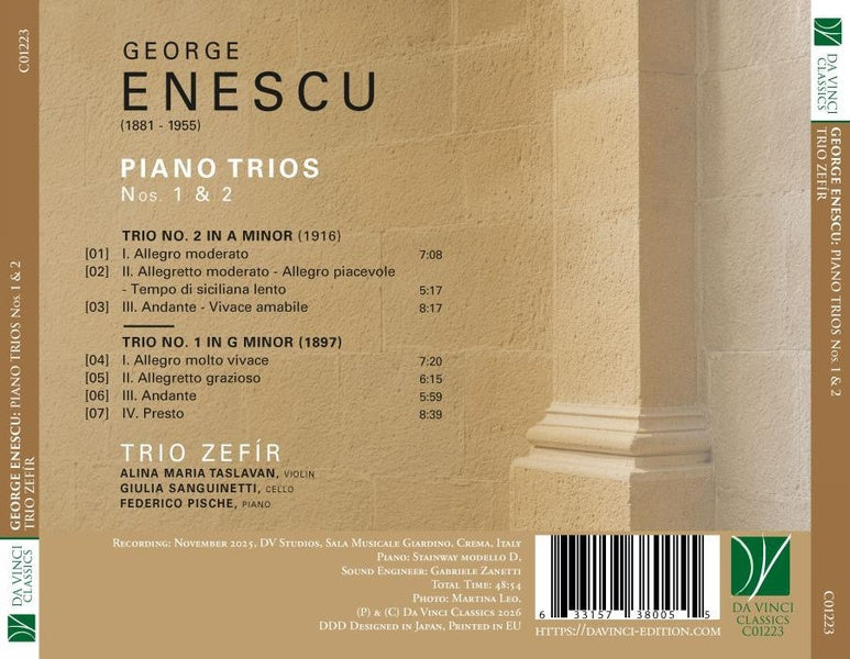 Trios pour piano Numéros 1 et 2 - Front Cover