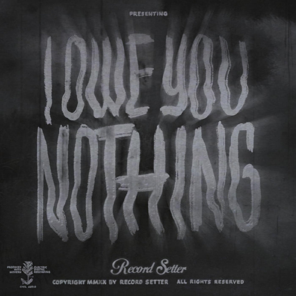 I OWE YOU NOTHING/VINYLE COULEUR PAPILLON - Front Cover