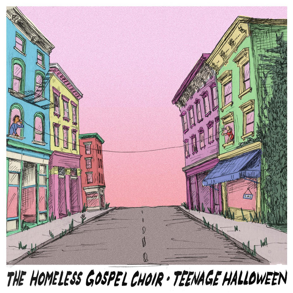 HOMELESS GOSPEL CHOIR AND TEENAGE HALLOWEEN/VINYLE JAUNE OPAQUE - Front Cover
