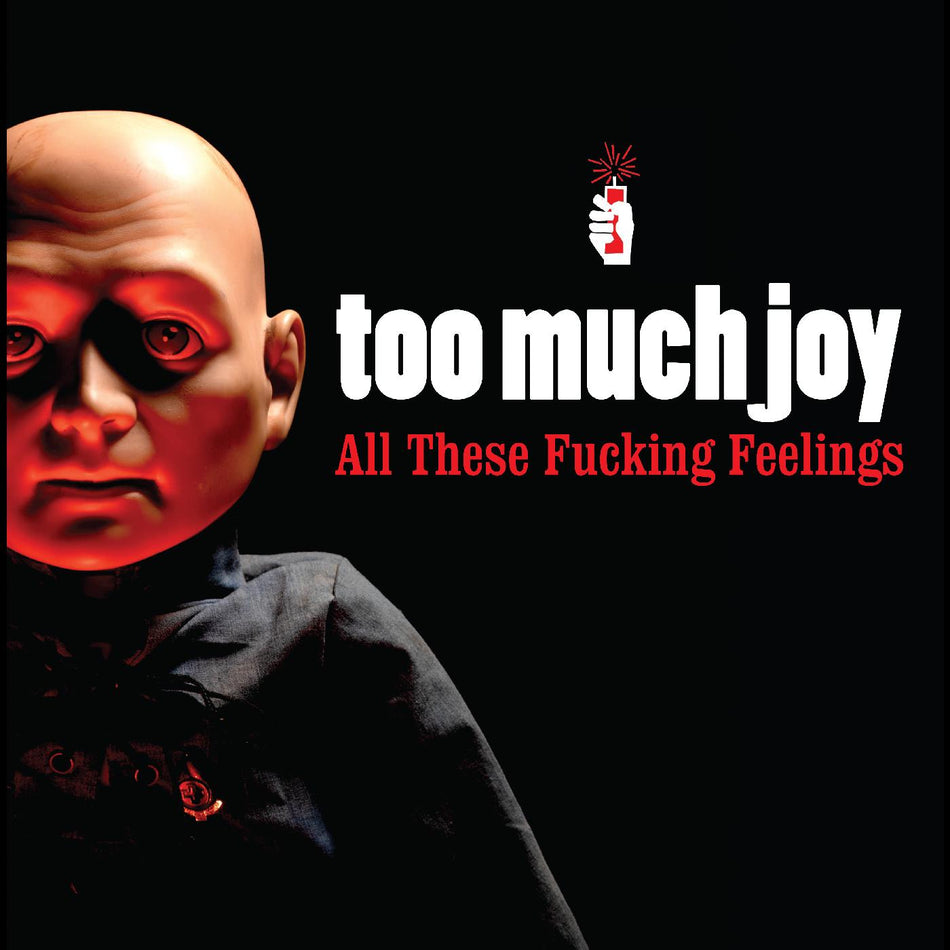 ALL THESE FUCKING FEELINGS/VINYLE TRANSPARENT AVEC ECLABOUSSURES ROUGES - Front Cover