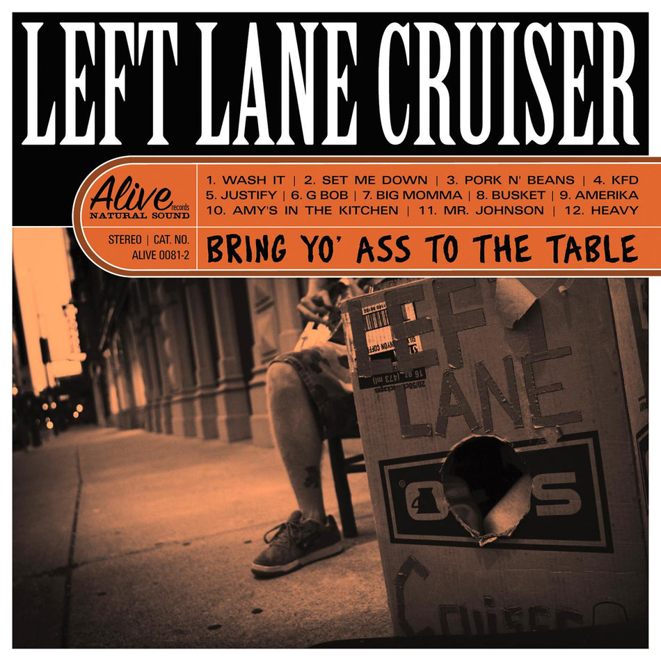 BRING YO ASS TO THE TABLE/VINYLE ORANGE TRANSPARENT - Front Cover