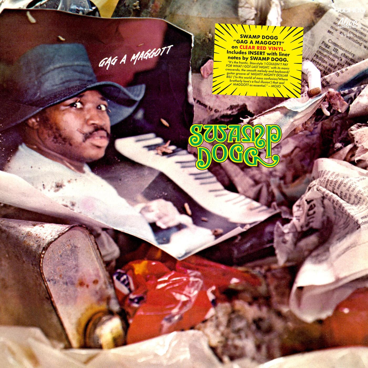 GAG A MAGGOTT/VINYLE ROUGE TRANSPARENT - Front Cover
