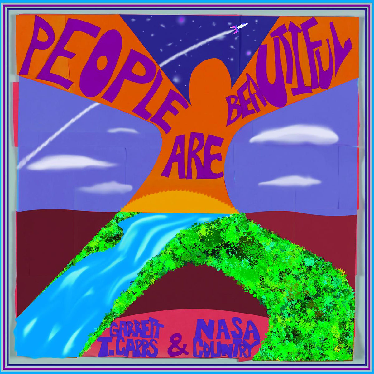 PEOPLE ARE BEAUTIFUL/VINYLE BLEU BEBE - Front Cover