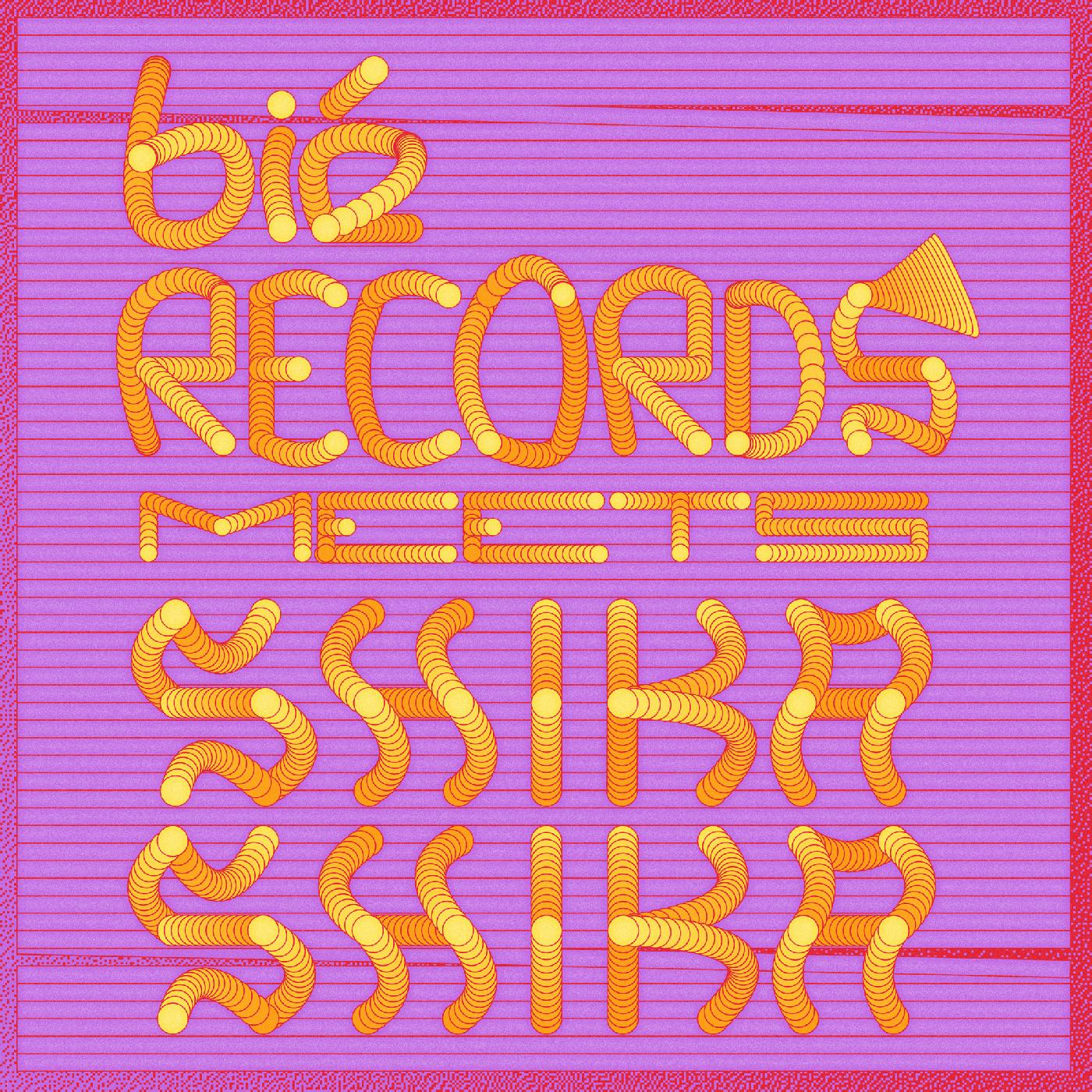 BIE RECORDS MEETS SHIKA SHIKA/VINYLE ROUGE TRANSPARENT 180GR - Front Cover