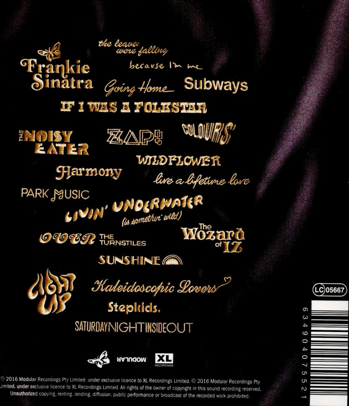 WILDFLOWER - Back Cover