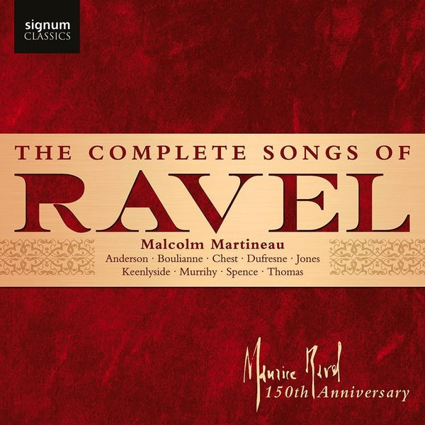 The Complete Songs Of Ravel - Front Cover