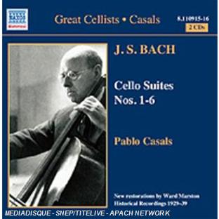 Suites pour violoncelle N°1 à N°6 - Front Cover