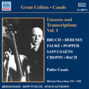 Encores and Transcriptions, Volume 1 - Front Cover