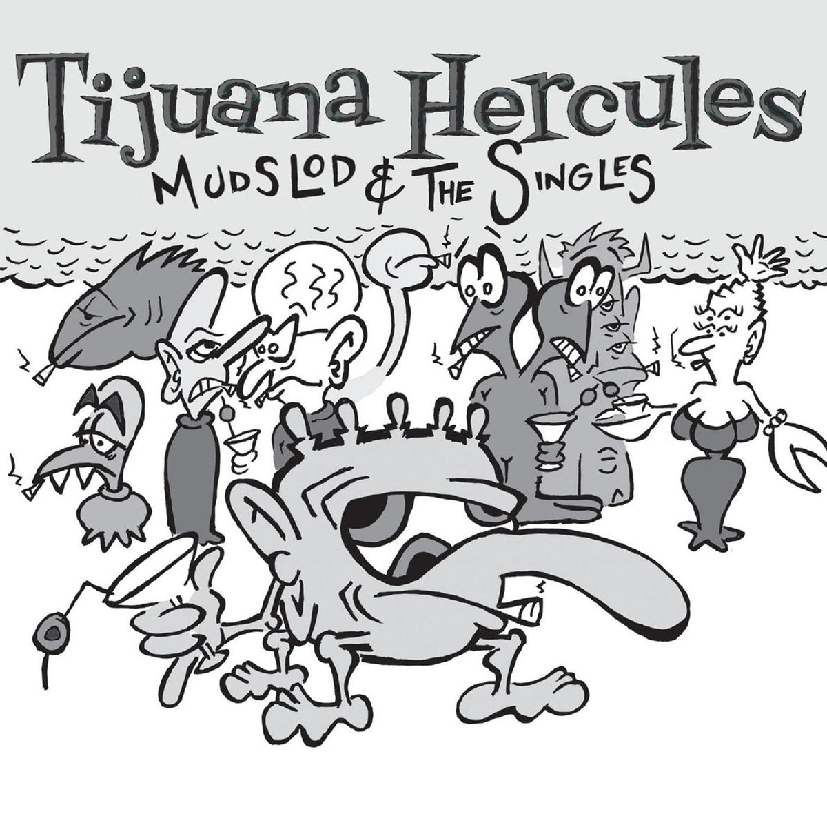 MUDSLOD AND THE SINGLES/VINYLE BLANC 180GR - Front Cover