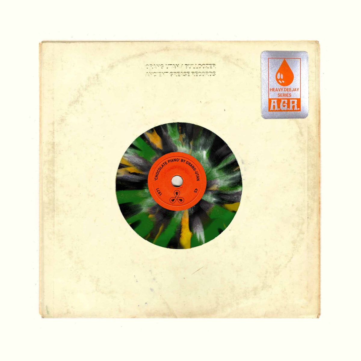 Chocolate Piano + Gallows Hills (Heavy Dj Split 7 Series) - Vinyle Splatter Noir, Blanc, Vert - Front Cover