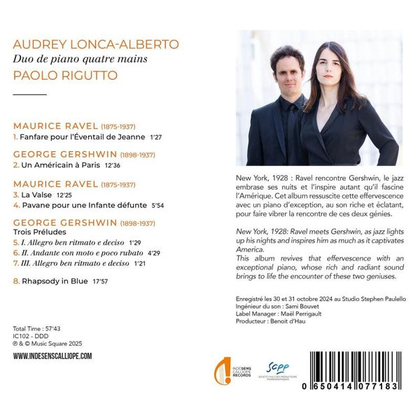 Ravel rencontre Gershwin : Duo de piano à quatre mains - Front Cover