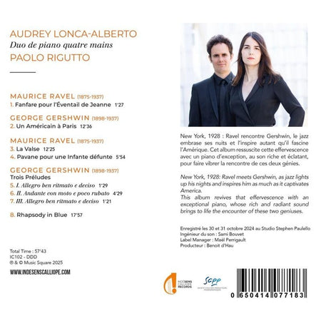 Ravel rencontre Gershwin : Duo de piano à quatre mains - Front Cover