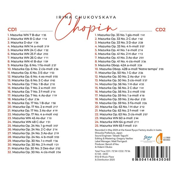 Intégrale des Mazurkas - Front Cover