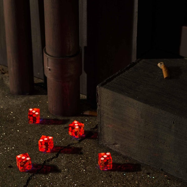 Five Dice, All Threes - Front Cover
