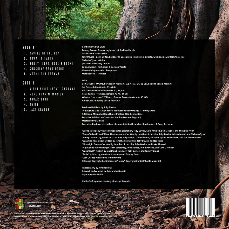 Down to Earth - Back Cover