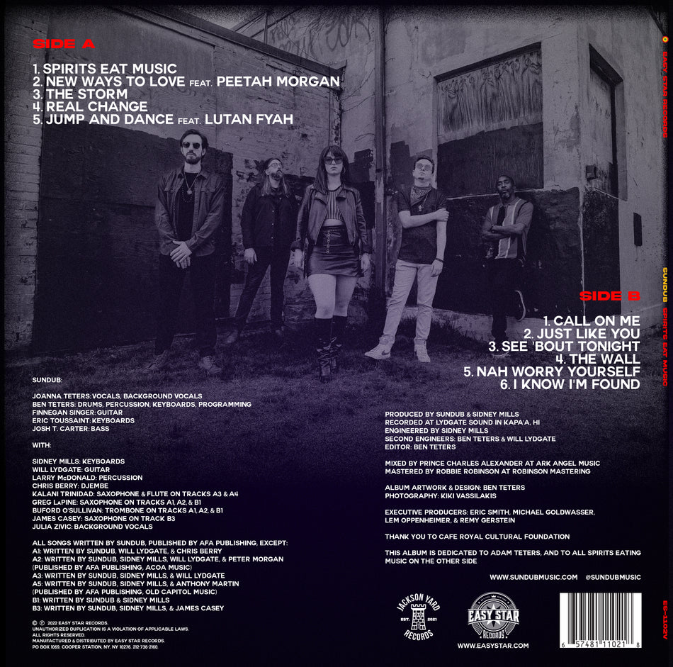Spirits Eat Music - Back Cover