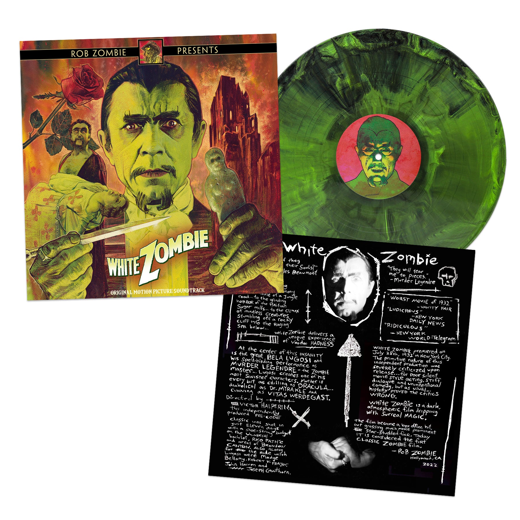 WHITE ZOMBIE/ROB ZOMBIE PRESENTS/VINYLE COULEUR ZOMBIE AND JUNGLE 180GR - Front Cover
