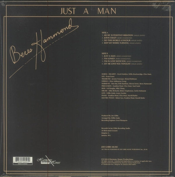 Just A Man - Front Cover